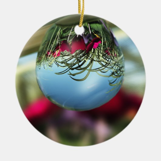 バラオンレインドロップオーナメント セラミックオーナメント (正面)