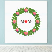 バラオンローレルリース キャンバスプリント (インサイチュ (ウッドフロア))