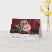 バラオンヴァイオリン共感書 カード (黄色い花)