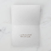 バラオンヴァイオリン悔やみや弔慰 カード (内部)