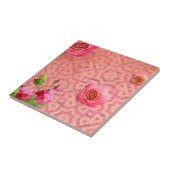 バラオンヴィンテージアンティークピンクモロッコパターン タイル (側面)