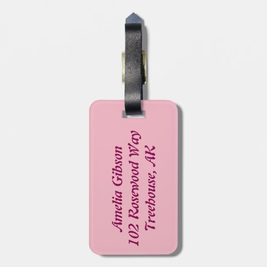 バラオン木材 ラゲッジタグ (裏面縦)