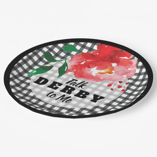 バラオン白黒トークダービー ペーパープレート (アングル)