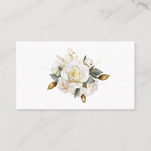 バラオーガニック金ゴールド結婚フローラ登録簿 エンクロージャーカード (裏面)