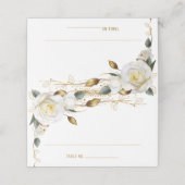 バラオーガニック金ゴールド結婚フローラ プレイスカード (外部開封)