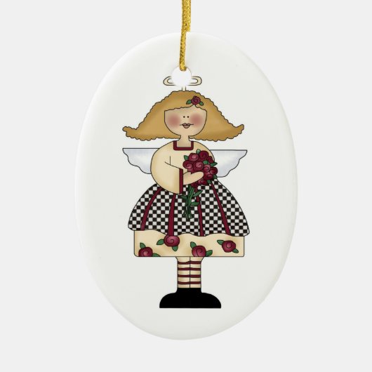 バラオーナメント セラミックオーナメント (正面)