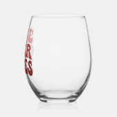 バラオーバーバラの茎のないワイングラス ステムなしワイングラス (左)