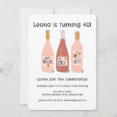 バラオールデイお洒落ワインカスタムバースデーパーティー 招待状 (正面)