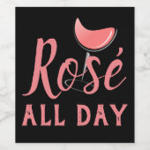 バラオールデイピンクワインパーティーお祝い, ZFJ ワインラベル (シングルラベル)