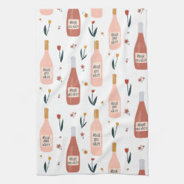 バラオールデイワイン愛好家のパターン キッチンタオル