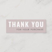 バラカスタムのロゴ感謝していを挿入する スキニー名刺 (正面)