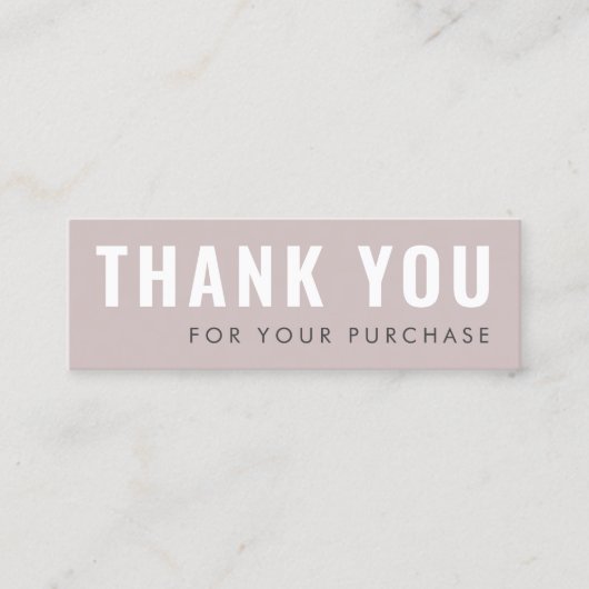 バラカスタムのロゴ感謝していを挿入する スキニー名刺 (正面)