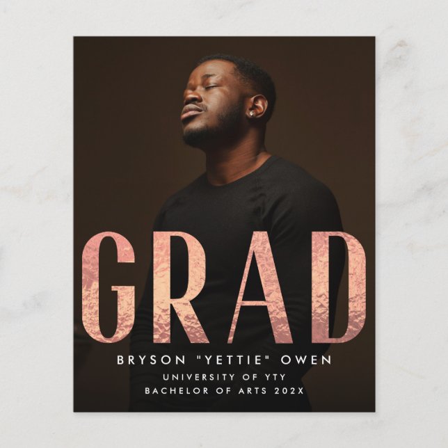 バラカスタムゴールドフォイルNick Name GRADフォトカード (正面)