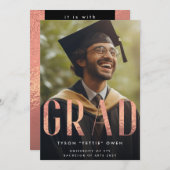 バラカスタムゴールドフォイルNick Name GRAD Photo 案内状 (正面/裏面)