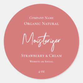 バラカスタムシックダスティースキンカレ製品ラベル ラウンドシール