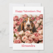 バラカスタムバレンタインにバスセットハウンド シーズンカード (正面)