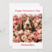 バラカスタムバレンタインにバスセットハウンド シーズンカード (正面/裏面)