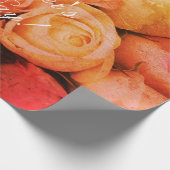 バラカスタムフラワーズ文字ハッピーマザーズデイフローラ ラッピングペーパー (角)