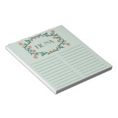 バラカスタムリース食料品ショッピングTo-Doリスト ノートパッド (アングル)