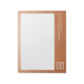 バラカスタムロゴ会社プロモーション金ゴールド ノートパッド (回転)