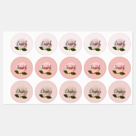 バラカスタム付き食品防水ラベル ラベル