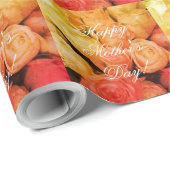 バラカスタム文字ハッピーマザーズデイフローラ ラッピングペーパー (ロールコーナー)