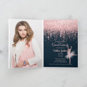 バラカスタム金ゴールドグリッターキンセアニラ 招待状 (内部)