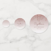 バラカスタム金ゴールドグリッタードリップ60誕生日 コンフェッティ (正面)