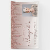 バラカスタム金ゴールドグリッタードリップ70誕生日 横断幕 (縦)