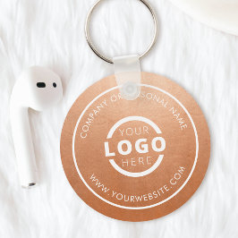 バラカスタム金ゴールドプロモーションBusiness Logoブランド キーホルダー