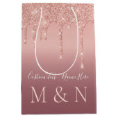 バラカスタム金ゴールドレターお名前結婚の抱き枕 ミディアムペーパーバッグ (正面)