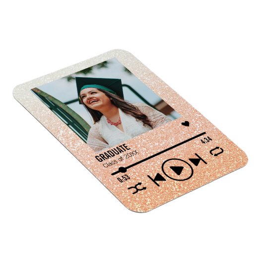 バラカスタム金ゴールド卒業フォトソング再生リスト マグネット (右側)