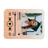 バラカスタム金ゴールド卒業フォトソング再生リスト マグネット (横)