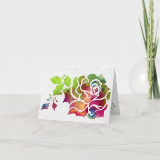 バラカットアウト折り畳みカード4x5.6インチ サンキューカード (正面)