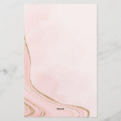 バラカップケーキカスタムレターヘッド 便箋 (裏面)