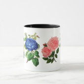 バラカラフルフラワーフローラ自然ガーデン マグカップ (中央)
