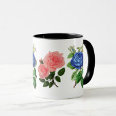 バラカラフルフラワーフローラ自然ガーデン マグカップ (正面右)