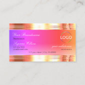 バラカラフル金ゴールドとロ縁どゴが絶妙 名刺 (裏面)