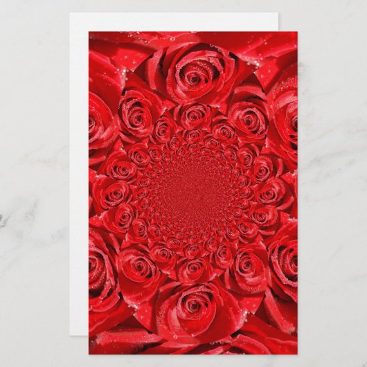 バラカラーの世界：フローラファンタジー 便箋 (正面/裏面)