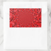 バラカラーの世界:フローラファンタジー 長方形シール (バッグ)