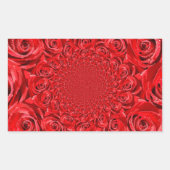 バラカラーの世界:フローラファンタジー 長方形シール (正面)