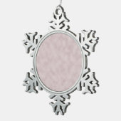 バラカラー羊皮紙テクスチャの背景 スノーフレークピューターオーナメント (右)