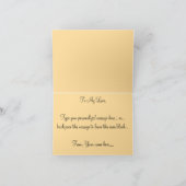 バラカードホワイトローズカスタムグリーティングカード サンキューカード (内部)