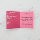 バラカード赤い花カスタムのグリーティングカード カード (内部)