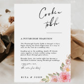 バラカーネーションミニマル結婚リストクッキーのサイン ポスター