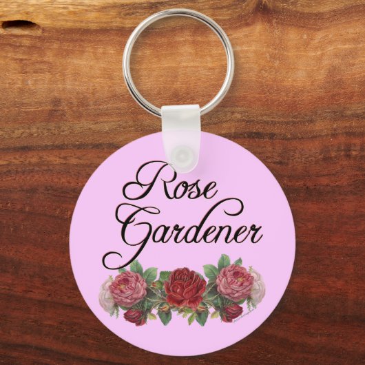 バラガーデナーことわざとバラ キーホルダー (正面)