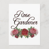 バラガーデナーことわざとバラ ポストカード (正面)