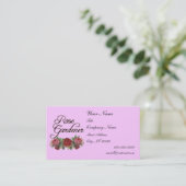 バラガーデナーカスタムビジネスカードピンク 名刺 (スタンド正面)