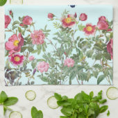 バラガーデンと蝶 キッチンタオル (折り畳み)