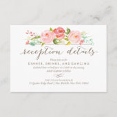 バラガーデンの両面宿泊披露宴カード エンクロージャーカード (正面)